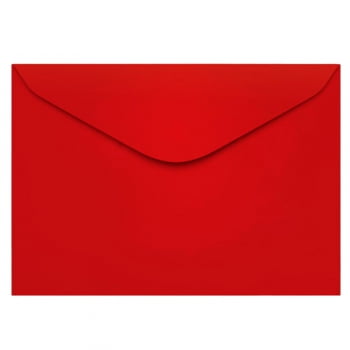 Envelope 11,4x16,2cm 100 un vermelho Celucat