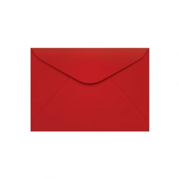 Envelope 22,9x16,2cm 100 un vermelho tóquio Ipecol