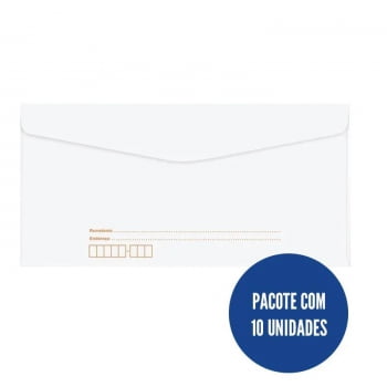 Envelope carta com cep 11,4x16,2cm 10 un Romitec