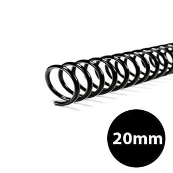 Espiral encadernação 20mm preto As Papeis