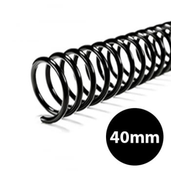 Espiral encadernação 40mm preto As Papeis