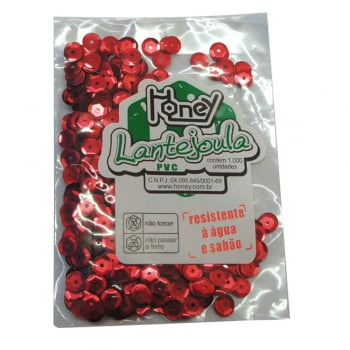 Lantejoula n°6 c/1000 vermelho Honey