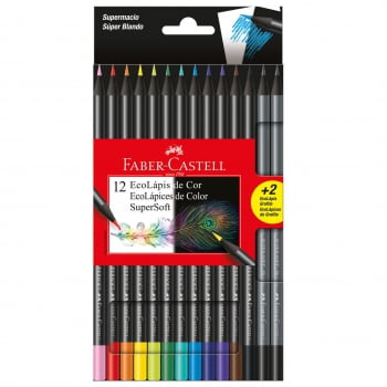 Lápis de cor 12 cores SUPERSOFT Faber-Castell