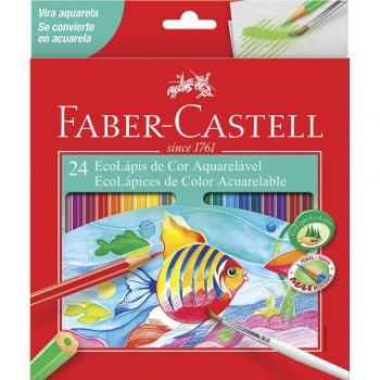Lápis de cor 24 cores AQUARELÁVEL Faber-Castell