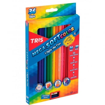 Lápis de cor 36 cores Tris