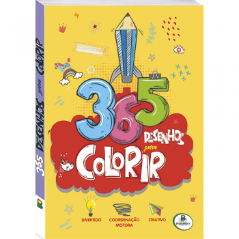 Livro infantil 365 desenhos para colorir 3 Todolivro