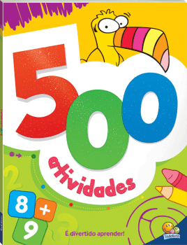 Livro infantil 500 atividades laranja Todolivro