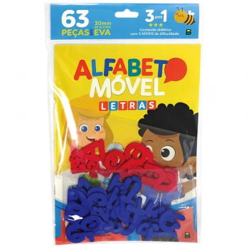 Livro infantil alfabeto móvel letras Todolivro