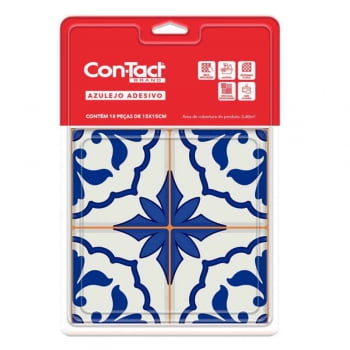 Papel adesivo azulejo 18 un 15x15cm Porto Contact