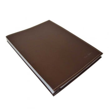 Pasta catálogo capa dura 50 envelopes marrom Classic Dac