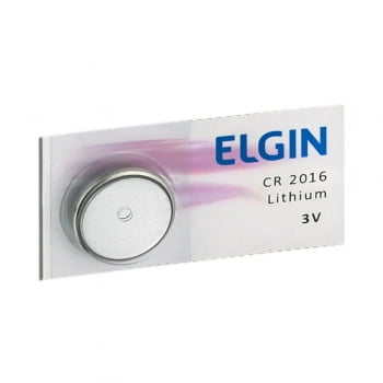 Pilha CR2016 Elgin