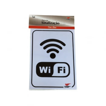 Placa sinalização Wi-fi 15x20 VMP