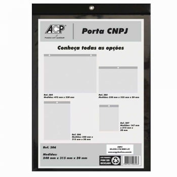 Porta cnpj vertical ACP