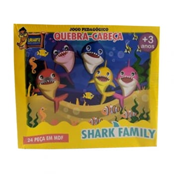 Quebra-cabeça 24 peças Shark family Uriarte