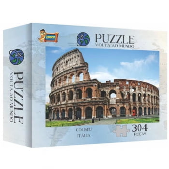 Quebra-cabeça 300 peças Puzzle Coliseu Itália Uriarte
