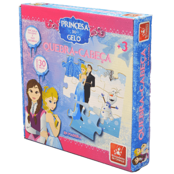Quebra-cabeça 30 peças Princesa do Gelo Brincadeira de Criança