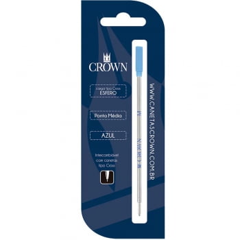 Refil caneta esferográfica azul Cross Crown