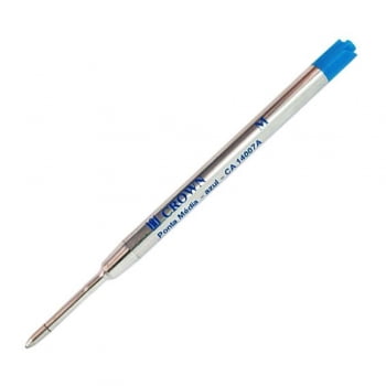 Refil caneta esferográfica azul Crown