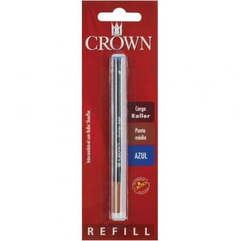Refil caneta esferográfica azul Roller Crown