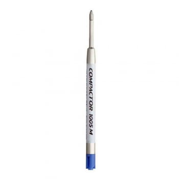 Refil caneta esferográfica metal 1005M azul Compactor