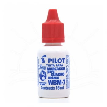 Refil quadro branco 15ml vermelho WBM-7 Pilot