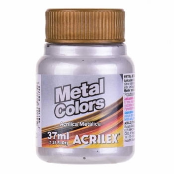 Tinta acrílica metal colors 37ml prata Acrilex