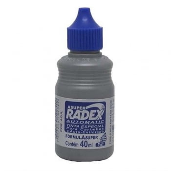 Tinta carimbo automático azul 40ml Radex