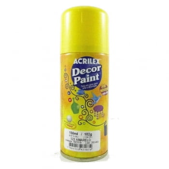 Tinta spray 150ml Amarelo 521 Acrilex