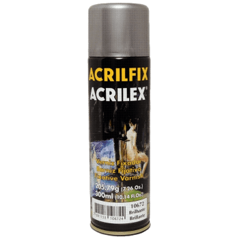 Verniz spray fixador 300ml brilhante Acrilex
